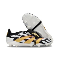 Chaussure adidas Predator FT Elite FG Noir Blanc Or