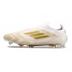 Chaussure adidas F50 Elite Laceless FG Day Spark - Blanc Doré