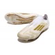 Chaussure adidas F50 Elite Laceless FG Day Spark - Blanc Doré