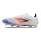 Chaussure adidas F50 Elite Laceless FG Advancement - Blanc Bleu Rouge 