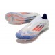 Chaussure adidas F50 Elite Laceless FG Advancement - Blanc Bleu Rouge 