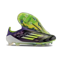 Chaussure adidas F50 Elite Laceless FG Fast Reborn - Violet Blanc Lucid Lemon ÉDITION LIMITÉE