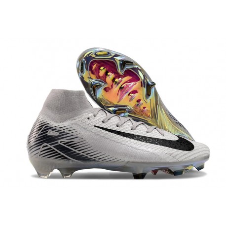 Chaussure Nike Mercurial Superfly 10 Elite FG Gris Noir