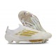 Chaussures adidas F50+ Elite FG Day Spark - Blanc Doré