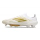 Chaussures adidas F50+ Elite FG Day Spark - Blanc Doré