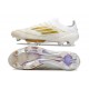 Chaussures adidas F50+ Elite FG Day Spark - Blanc Doré