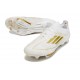 Chaussures adidas F50+ Elite FG Day Spark - Blanc Doré