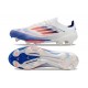 Chaussures adidas F50+ Elite FG Advancement - Blanc Bleu Rouge 