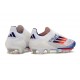 Chaussures adidas F50+ Elite FG Advancement - Blanc Bleu Rouge 