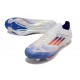 Chaussures adidas F50+ Elite FG Advancement - Blanc Bleu Rouge 