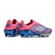 Chaussures adidas F50+ Elite FG Bleu Solaire Blanc Ftwr Rose