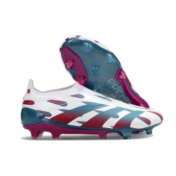 adidas Predator Elite Laceless FG Blanc Bleu Rouge