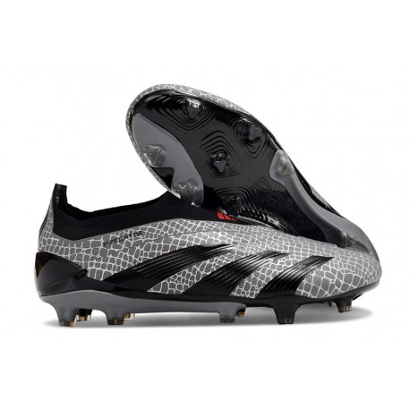 adidas Predator Elite Laceless FG Carbone Noir