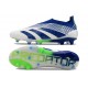 adidas Predator Elite Laceless FG Bleu Blanc Vert