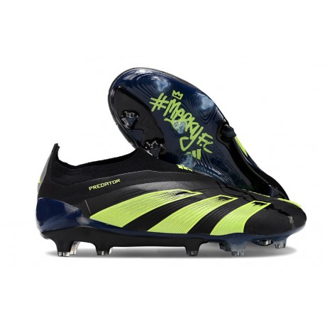 adidas Predator Elite Laceless FG Noir Vert