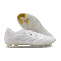 adidas Copa Pure 2 Elite + FG Cuir Blanc Ftwr Or Métallique