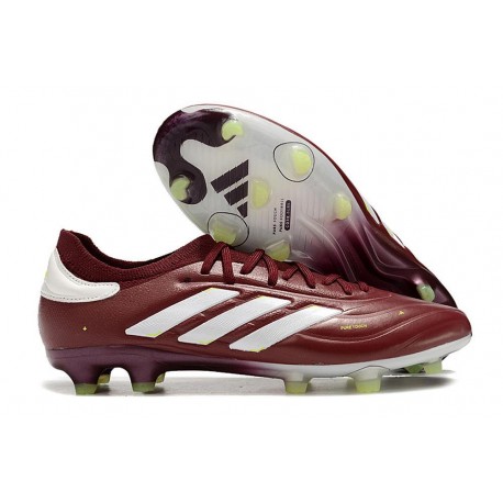 adidas Copa Pure 2 Elite + FG Rouge Ombre Blanc Jaune Solaire Equipe