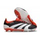 Chaussure adidas Predator Elite FG Noir Blanc Rouge