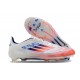 adidas Crampons F50 Elite FG Advancement - Blanc Rouge Bleu