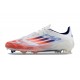 adidas Crampons F50 Elite FG Advancement - Blanc Rouge Bleu