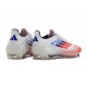 adidas Crampons F50 Elite FG Advancement - Blanc Rouge Bleu