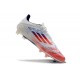 adidas Crampons F50 Elite FG Advancement - Blanc Rouge Bleu