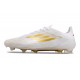 adidas Crampons F50 Elite FG Day Spark - Blanc Doré Blanc