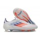 adidas Crampons F50 Elite FG Blanc Rouge Bleu