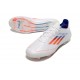 adidas Crampons F50 Elite FG Blanc Rouge Bleu