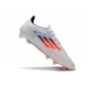 adidas Crampons F50 Elite FG Blanc Rouge Bleu