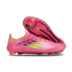 adidas Crampons F50 Elite FG Rose Jaune