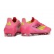 adidas Crampons F50 Elite FG Rose Jaune