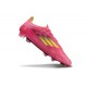 adidas Crampons F50 Elite FG Rose Jaune