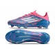 adidas Crampons F50 Elite FG Bleu Solaire Blanc Ftwr Rose