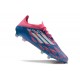 adidas Crampons F50 Elite FG Bleu Solaire Blanc Ftwr Rose