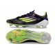 adidas Crampons F50 Elite FG Fast Reborn - Violet Blanc Lucid Lemon