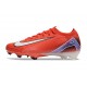 Crampons de Foot Nike Mercurial Vapor 16 Elite FG Rouge Blanc