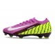 Crampons de Foot Nike Mercurial Vapor 16 Elite FG Violet Vert Blanc