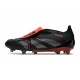 Adidas Predator Foldover Tongue Elite FG Noir Gris Quatre Rouge Lucide