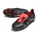 Adidas Predator Foldover Tongue Elite FG Noir Gris Quatre Rouge Lucide