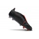 Adidas Predator Foldover Tongue Elite FG Noir Gris Quatre Rouge Lucide