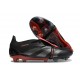 Adidas Predator Foldover Tongue Elite FG Noir Gris Quatre Rouge Lucide