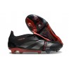 Adidas Predator Foldover Tongue Elite FG Noir Gris Quatre Rouge Lucide