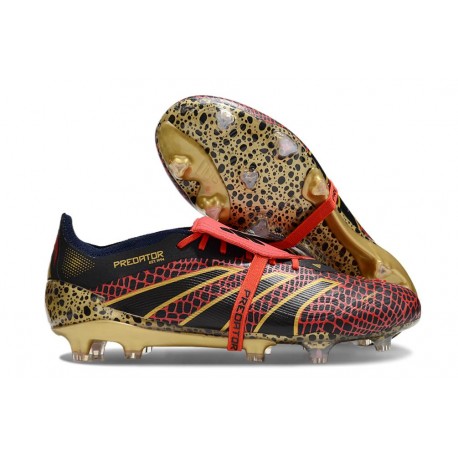 Adidas Predator Foldover Tongue Elite FG Year Of The Snake -Rouge Lucide Or Noir