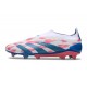 adidas Predator Elite Laceless FG Blanc Ftwr Bleu Solaire Rose Solaire