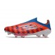 adidas F50+ Sans Lacets FG Rouge Bleu Blanc