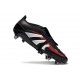 Adidas Predator FT Elite FG Nouveau Noir Gris Quatre Rouge Lucide