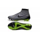 Nouvelle Crampons Nike Magista Obra FG Hommes Gris Noir Vert