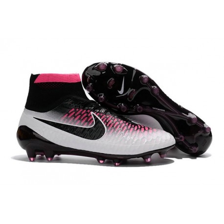 2016 Chaussure de Football Nike Magista Obra FG Noir Blanc Rouge