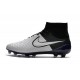 Nouvelle Crampons Nike Magista Obra FG Hommes Cuir Blanc Noir